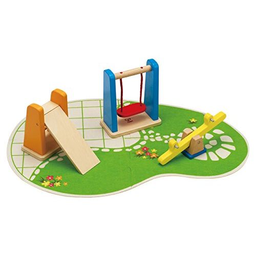  Hape E3461 Wooden Doll House Furniture Playground Set And Accessories Doll House Accessories,