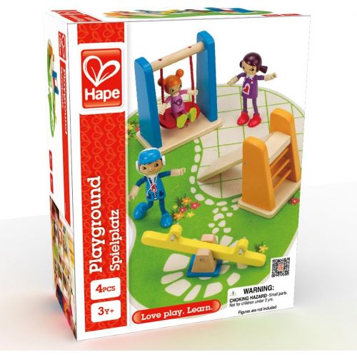  Hape E3461 Wooden Doll House Furniture Playground Set And Accessories Doll House Accessories,