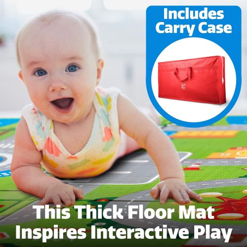  Hape Baby Play Mat - “Hape Foldable Play Mat” Baby Gym Nontoxic Waterproof Baby Play Mats for Infants 3+ Mths with Kids Play Mat Carry Case