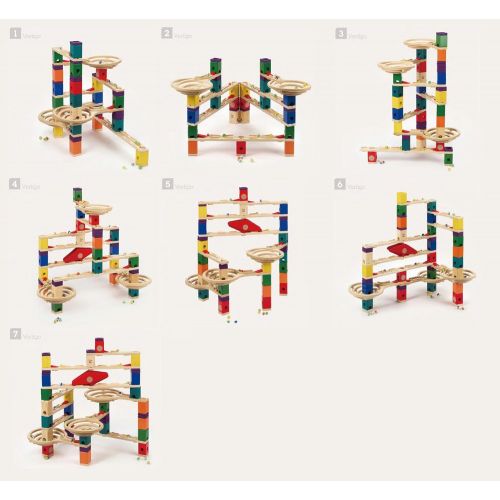  Hape Quadrilla Wooden Marble Run Construction System, Vertigo