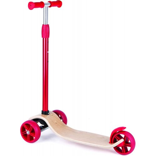  Hape Kids Street Surfer Wooden Lean to Steer Scooter Toy