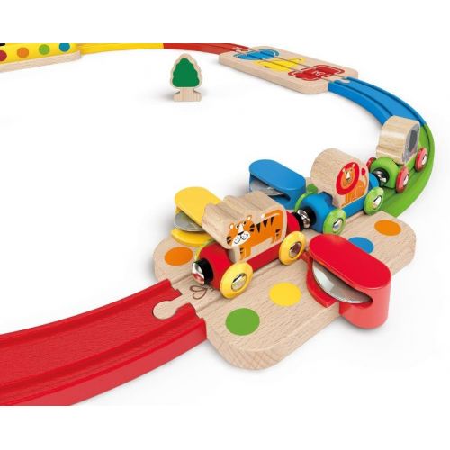  Hape HAP-E3816 Rainbow Route Railway and Station Set