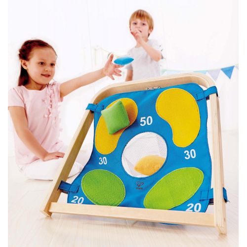  Hape Target Toss Game Kids Wooden IndoorOutdoor Active Toddler Play