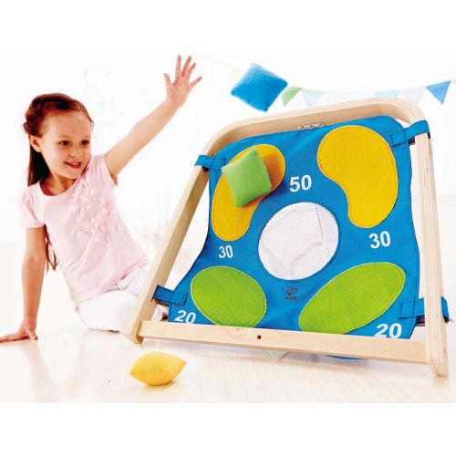  Hape Target Toss Game Kids Wooden IndoorOutdoor Active Toddler Play
