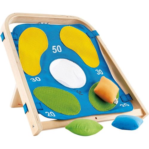  Hape Target Toss Game Kids Wooden IndoorOutdoor Active Toddler Play