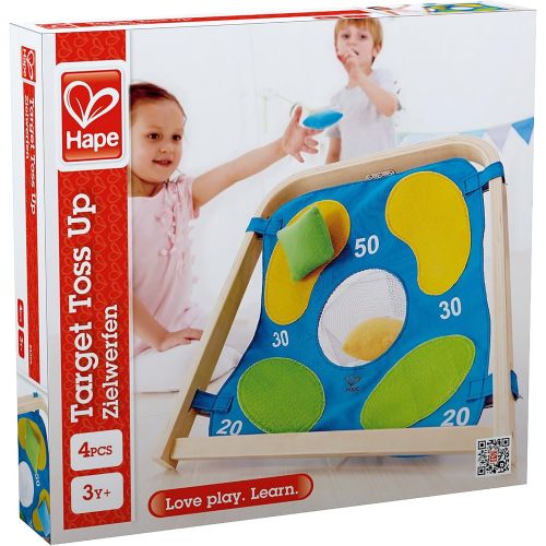  Hape Target Toss Game Kids Wooden IndoorOutdoor Active Toddler Play