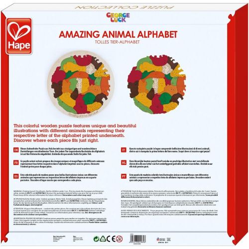  Hape Amazing Animal Alphabet George Luck