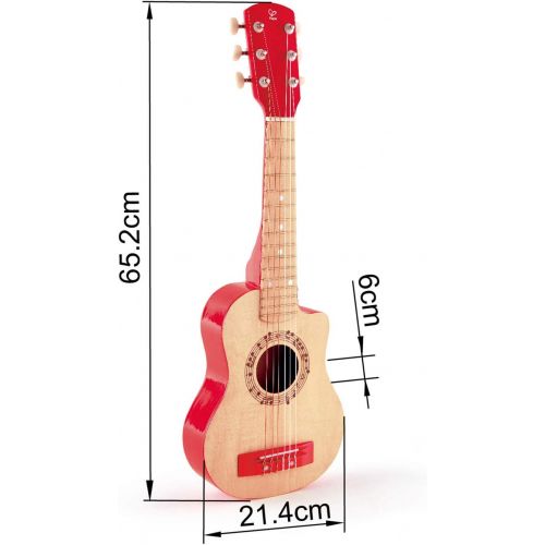  Hape Kids Red Flame First Musical Guitar