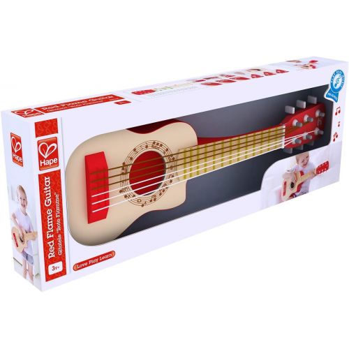  Hape Kids Red Flame First Musical Guitar