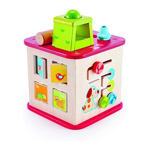  Hape Kids Pepe & Friends Wooden Activity Cube and Center