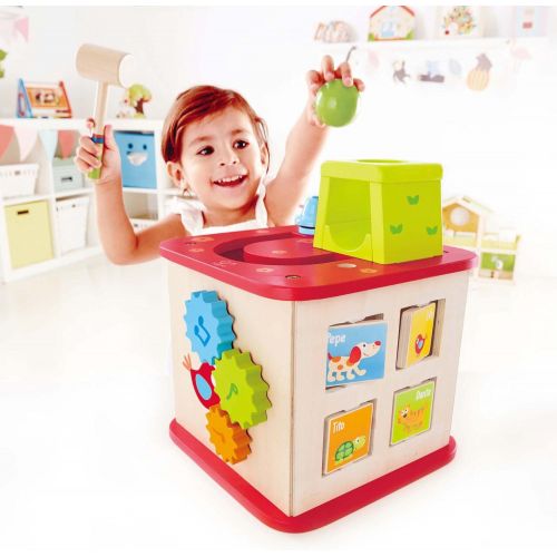  Hape Kids Pepe & Friends Wooden Activity Cube and Center