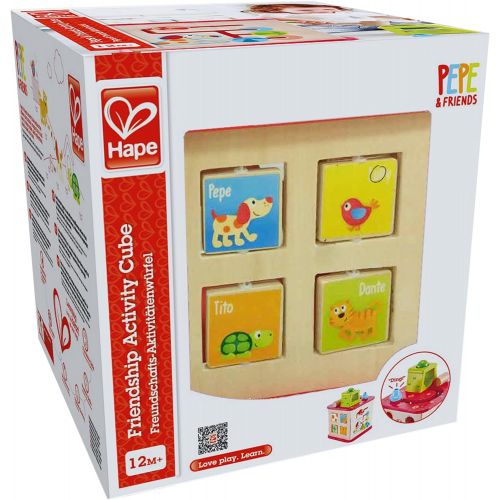  Hape Kids Pepe & Friends Wooden Activity Cube and Center