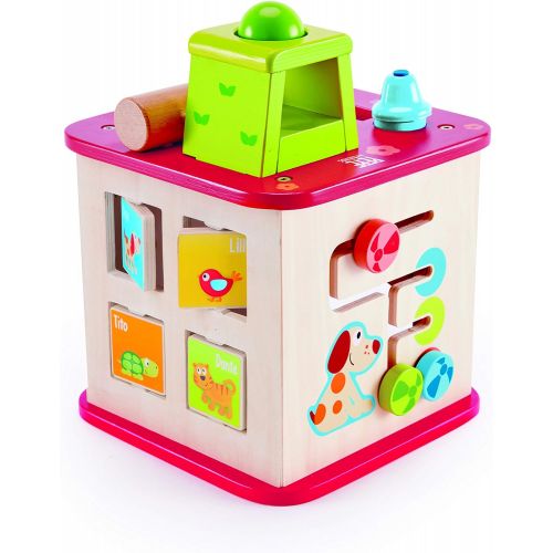  Hape Kids Pepe & Friends Wooden Activity Cube and Center