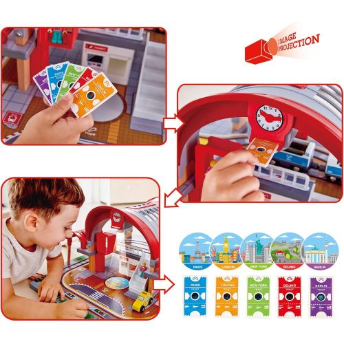  Hape Grand City Station Railway Playset