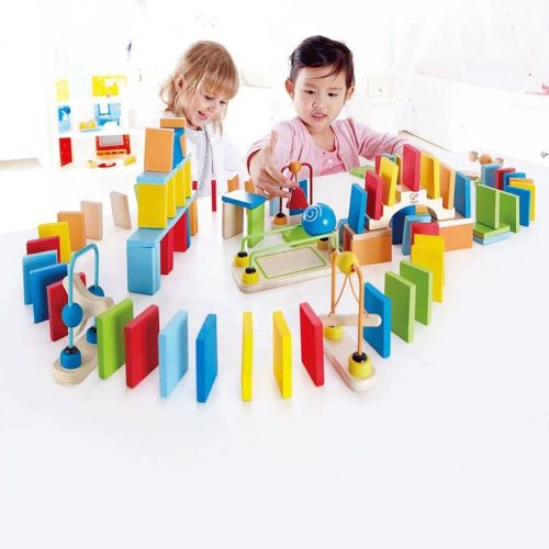  Award Winning Hape Dynamo Kids Wooden Domino Set