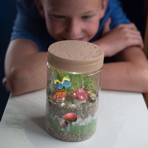  [아마존베스트]Hapinest Light-up Terrarium Kit for Kids, Arts and Crafts, Gifts for Boys and Girls Age 6, 7, 8, 9, 10 Year Old