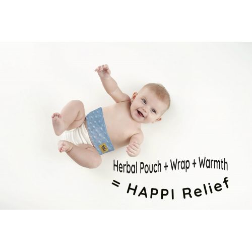  Happi Tummi Baby Gas Relief All Natural Belly Wrap Natural Herbal Aroma Therapy Relief For Infants...