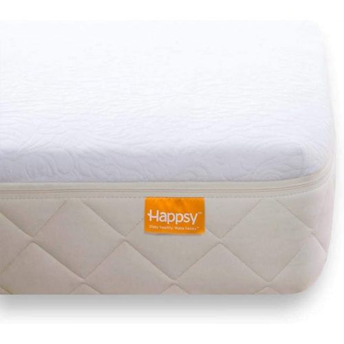  Happsy Organic Mattress, Healthy and Safe Mattress with Organic Latex and Encased Coils, Non-Toxic, Twin