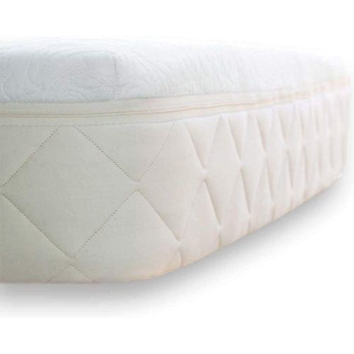  Happsy Organic Mattress, Healthy and Safe Mattress with Organic Latex and Encased Coils, Non-Toxic, Twin