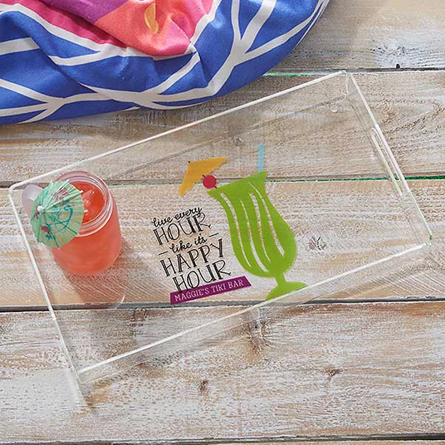 Happy Hour Acrylic Serving Tray