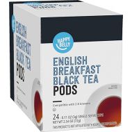 Amazon Brand - Happy Belly Tea Pods, English Breakfast, 24 Count, Compatible with 2.0 K-Cup Brewers