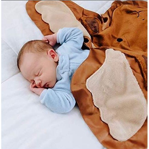  Happy Blankie Premium Heirloom Comfort Blanket for Kids ~ Monty The Moose (Medium)