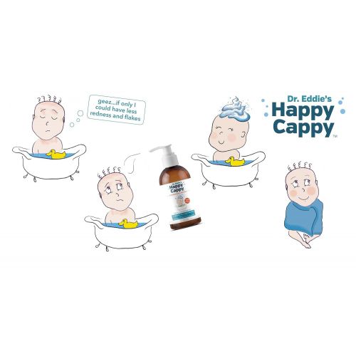  [아마존베스트]Dr. Eddie’s Happy Cappy Medicated Shampoo for Children, Treats Dandruff and Seborrheic Dermatitis, Clinically Tested, Fragrance Free, Stops Flakes and Redness on Sensitive Scalps a