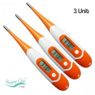 Happy Care By Enji Best Fast 20 Seconds Digital Body Thermometer - Oral, Rectal, Axillary Armpit Underarm...
