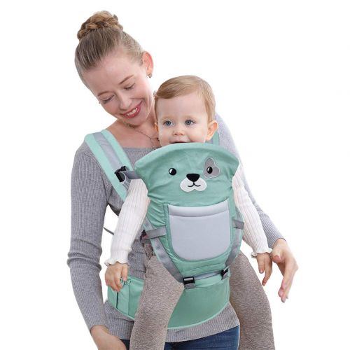  Happy Cherry Soft & Breathable Baby Carrier Backpack Front and Back for Infants Toddlers 0-36 Months, Ergonomic Hip Seat Baby Carrier 3 in 1