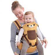 Happy Cherry Soft Baby Carrier, Ergonomic Hip Seat Baby Carrier for Toddler Infants Up to 53lb, Breathable Adjustable Baby Carrier Backpack