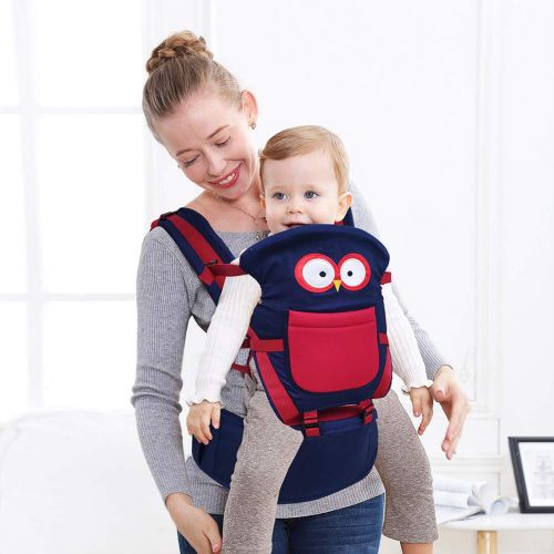  Happy Cherry Baby Carrier for Infant 0-36 Months, Ergonomic Hip Seat Baby Carrier 3 in 1, Travel Friendly & Breathable