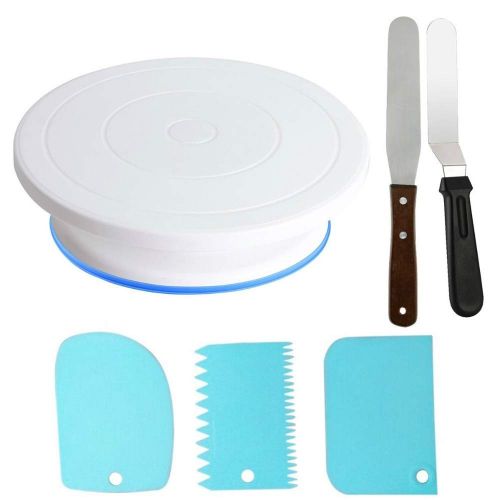  Happy Co. 122pcs Cake Decorating Supplies Kit, Piping tips and Bags, Non-slip Cake Turntable, Fondant Presses, Cupcake Decorating set, Cake Leveler, Icing Spatulas and Scrapers, Cake Pen, Pa
