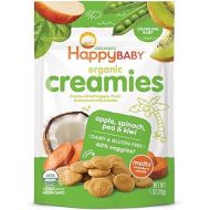 Happy Creamies Happy Baby Organics Creamies Freeze-Dried Veggie & Fruit Snacks with Coconut Milk, Apple Spinach Pea & Kiwi, 1 Ounce (Pack of 8)