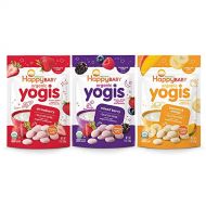 [아마존베스트]Happy Baby Organic Yogis Freeze-Dried Yogurt & Fruit Snacks, 3 Flavor Variety Pack,1 Ounce