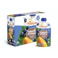 [아마존베스트]Happy Baby Happy Tot Organic Stage 4 Fiber & Protein, Pears, Blueberries & Spinach, 4 Ounce (Pack of 16)
