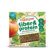 [아마존베스트]Happy Baby Happy Tot Organic Fiber & Protein Soft-Baked Oat Bars Toddler Snack Apple & Spinach, 5 Count 0.88 Ounce Bars (Pack of 6) (Packaging May Vary)