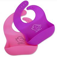 [아마존베스트]Happy Healthy Parent Silicone Baby Bibs Easily Wipe Clean! Comfortable Soft Waterproof Bib...