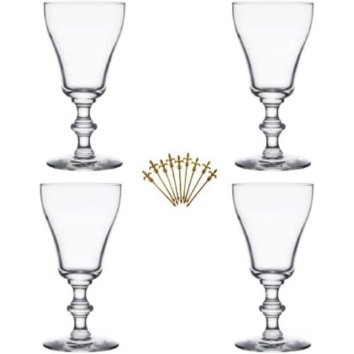  [아마존베스트]Happy Hour Supplies SET of 4, Libbey 8054 6 oz. Georgian Irish Coffee Glass w/Signature Party Picks