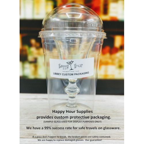  [아마존베스트]Happy Hour Supplies Set of 6 Embassy 9 oz Brandy/Snifter Glass Libbey 3704 w/Signature Cocktail Picks