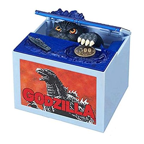  [아마존베스트]Happy Sales HSCB-GODZL, Godzilla Piggy Bank Money Bank Automatic Coin Bank Box