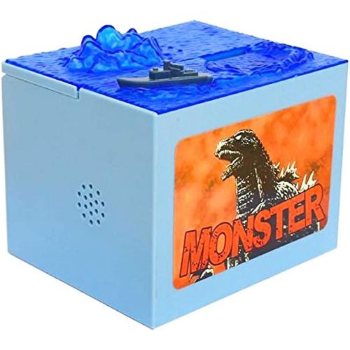  [아마존베스트]Happy Sales HSCB-GODZL, Godzilla Piggy Bank Money Bank Automatic Coin Bank Box