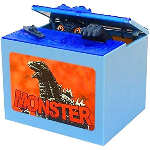  [아마존베스트]Happy Sales HSCB-GODZL, Godzilla Piggy Bank Money Bank Automatic Coin Bank Box