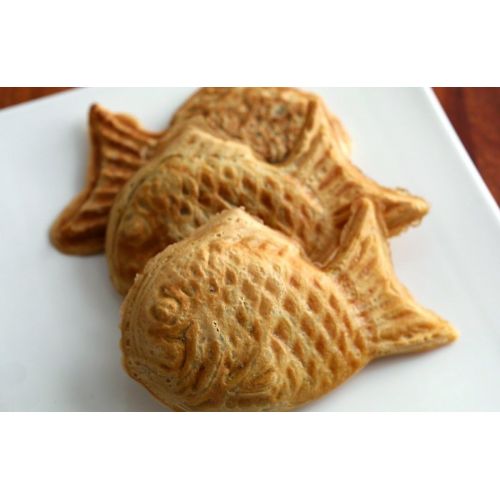  [아마존베스트]Happy Sales , Taiyaki Pan Fish shape, 8W x 2H x 12L, Black