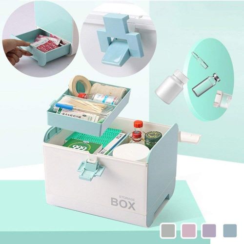  Happy shopping First Aid Kits Household Medicine Box Family Multi-Layer Storage kit Portable Medical Box...