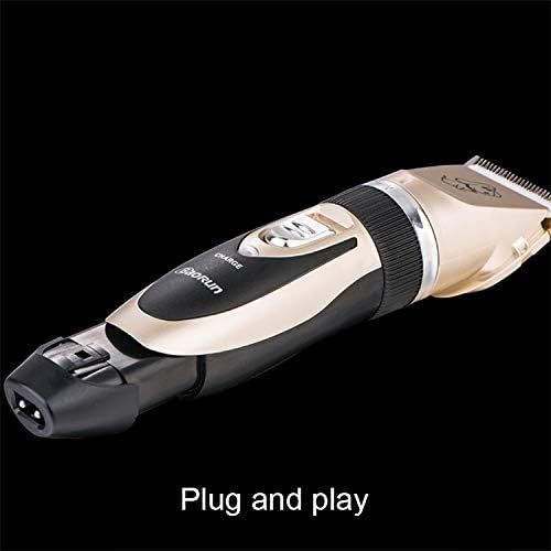  Happy-L Pet Supplies, Ceramics Titanium Professional Pet Electric Scissors Pets Hair Clippers with Four Combs 110-240V