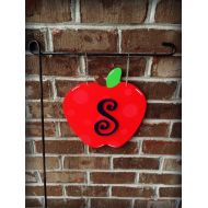 HappyDaisiesDesigns TEACHER Garden Flag | Apple Garden Flag | Apple Orchard | Outdoor Decor