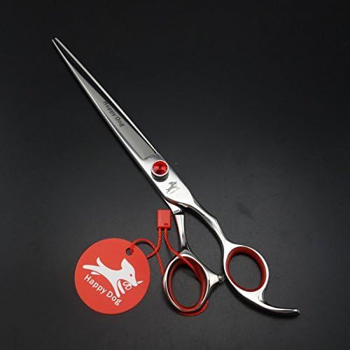  HappyDog 8.0 inches Professional pet Grooming Scissors,pet Straight Scissors&chunkers&Curved Scissors Set,pet Scissors Set,Dog Scissors,with Bearing Bolt,440C