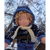 /HappyWaldorfDolls 15 inch natural soft waldorf doll boy, natural fabric doll boy, rag doll boy, textile doll, fabric doll boy, cloth doll, personalized doll