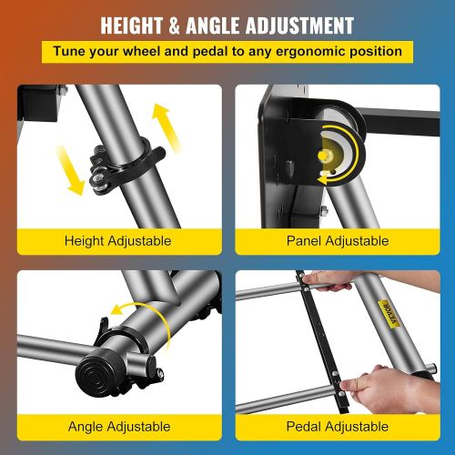  Happybuy Steering Wheel Stand Adjustable G920 Racing Wheel Stainless Steel Wheel Stand fit for Logitech G27 G25 G29 G920,Wheel and Pedals Not Included