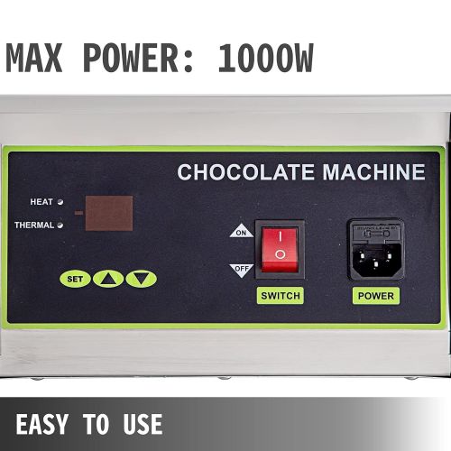  [아마존베스트]Happybuy Electric Chocolate Melting Pot Machine 4Tanks Capacity Commercial Electric Chocolate Heater 1500W Digital Control Two Pan Electric Chocolate Melter